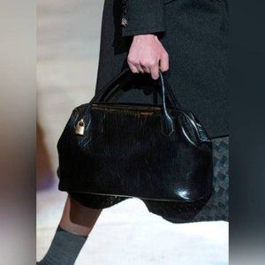 Marc Jacobs Garbo Ava Black Pebbled Leather Tote